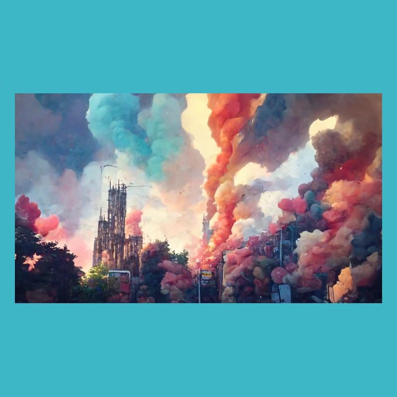 Colourful industrial