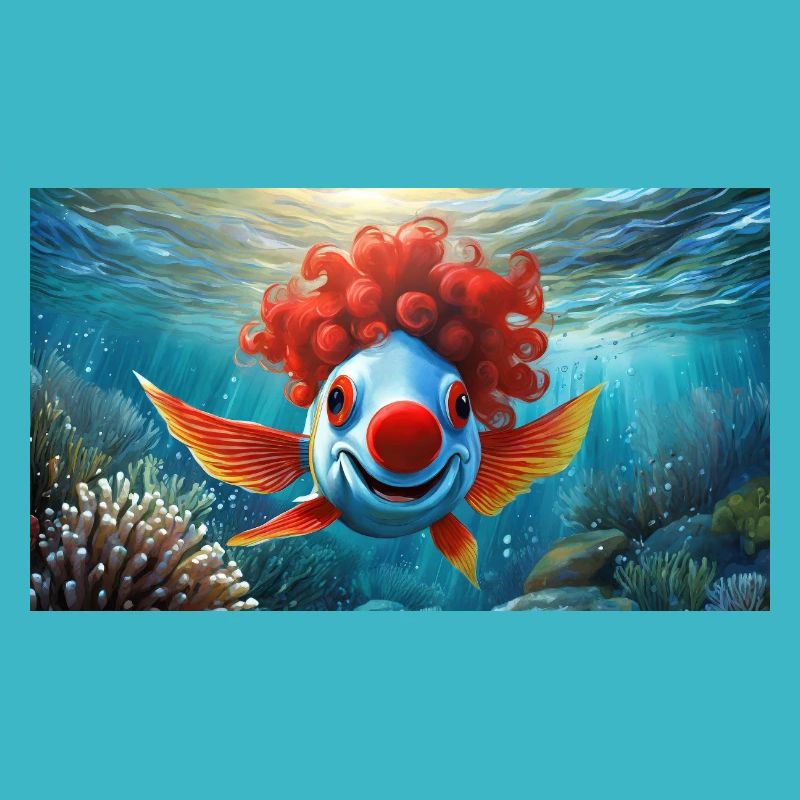 Jeu de mots ambigu sur l’expression allemande - Clownfisch
