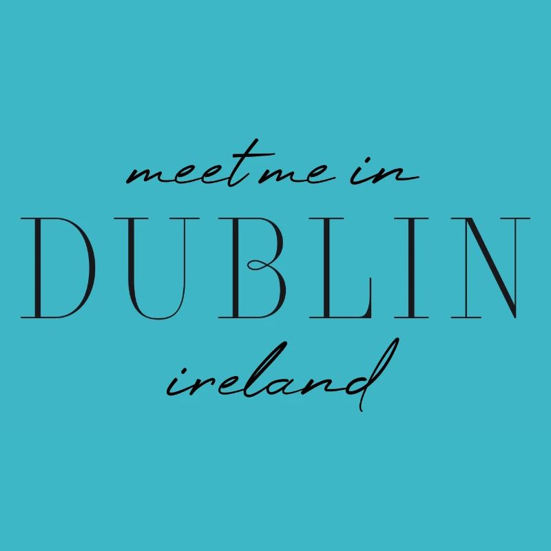 Dublin, Ireland Style Design T-Shirt