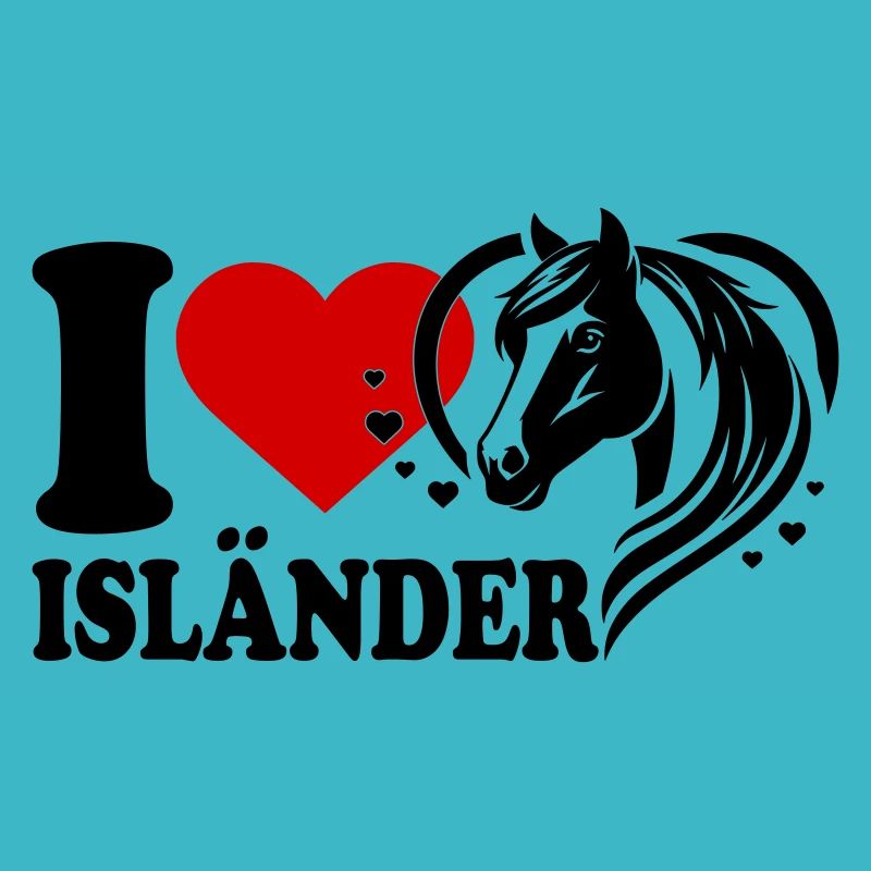 I love Pferd Isländer