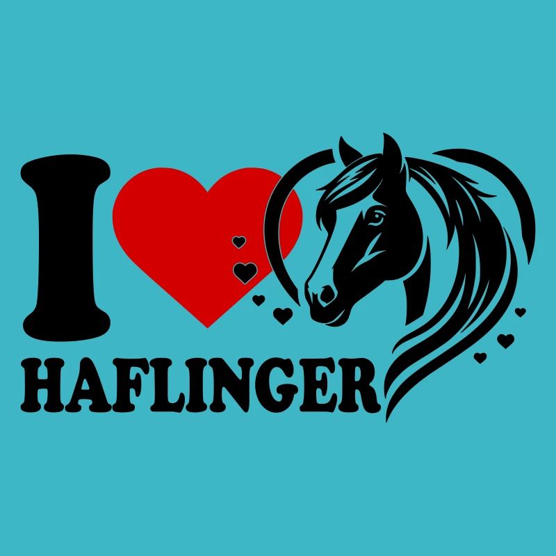 I love Pferd Haflinger