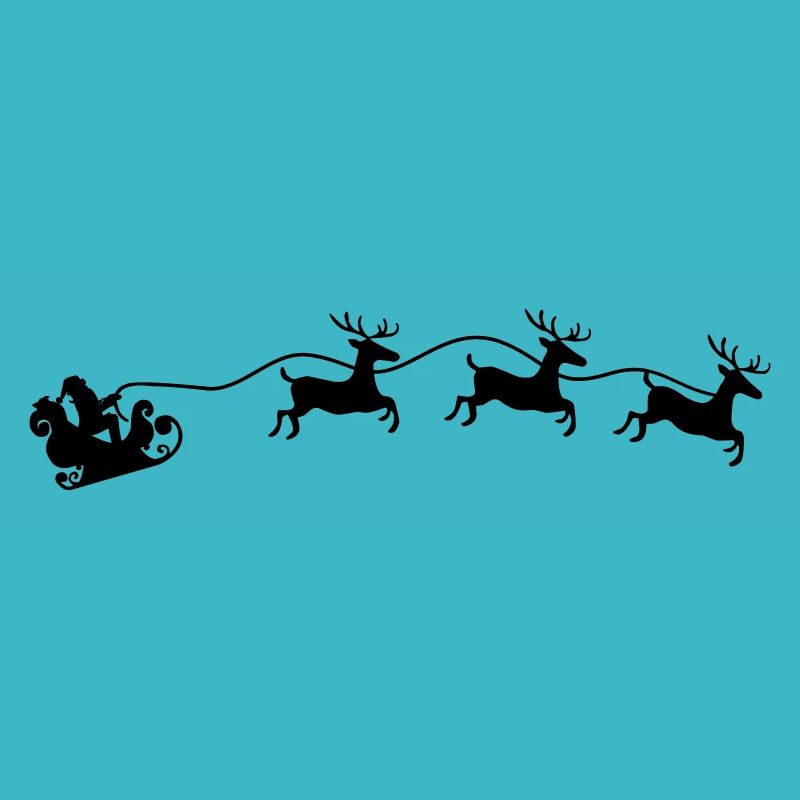 Weihnachtsmann Schlitten