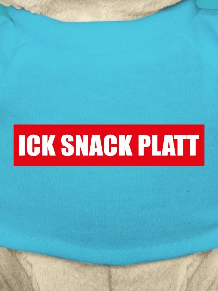 Sticker: Ick snack platt