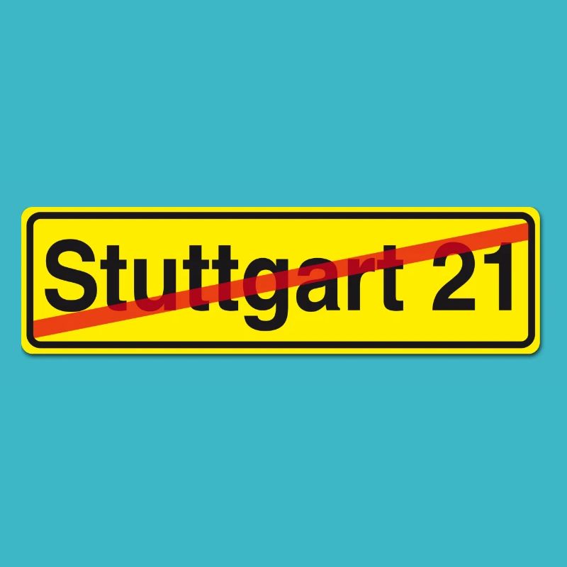 Stuttgart 21 rue signe de protestation