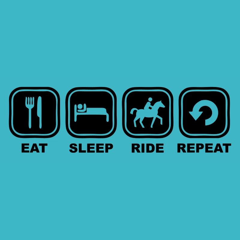 Eat sleep Ride Repeat across