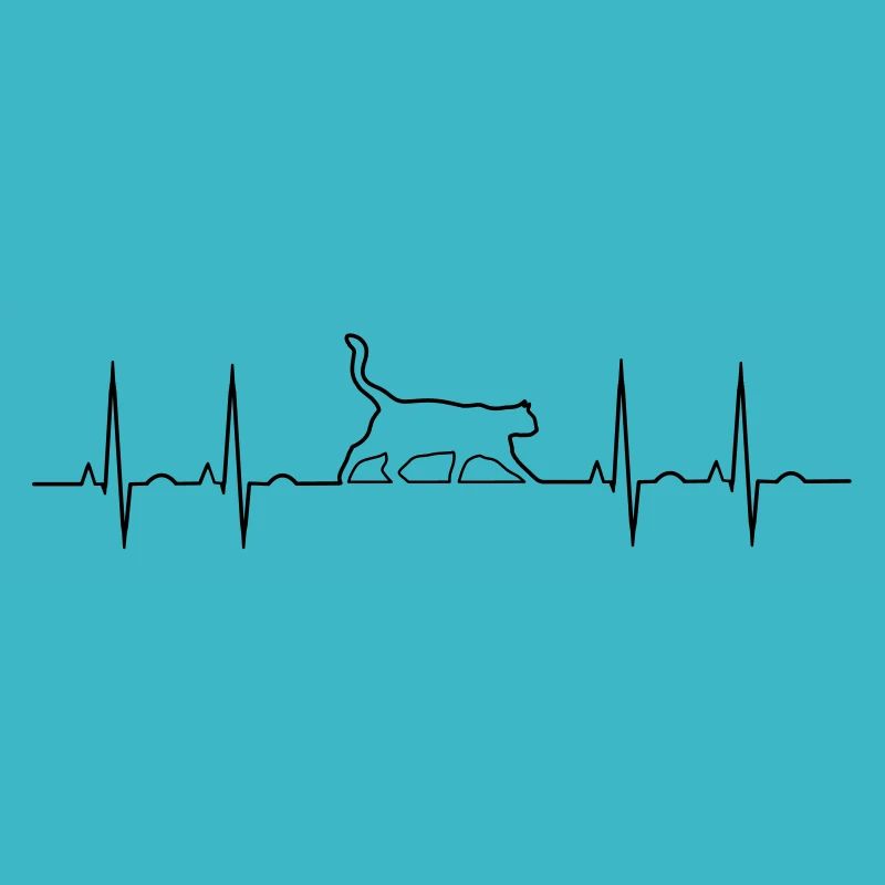 EKG eines Katzenliebhaber