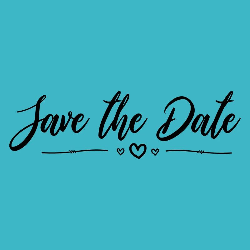 Mariage - save the date. Invitation à la célébration