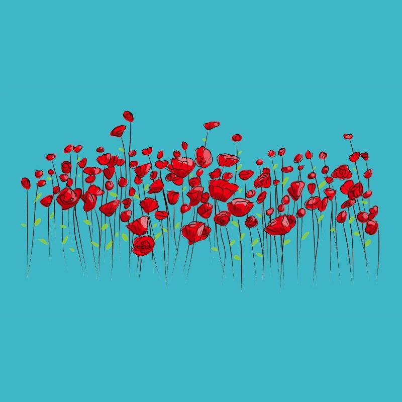Marmons pavot fleurs