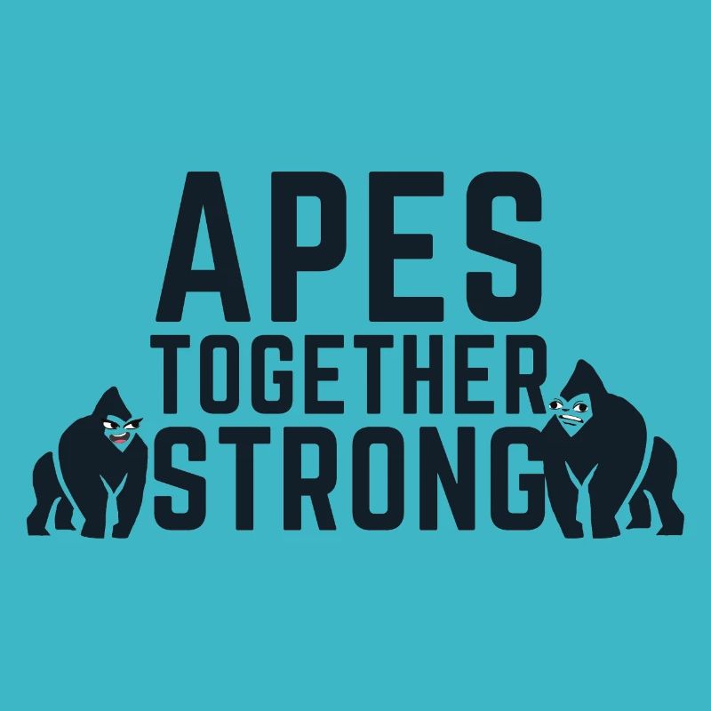 Apes Together Strong Meme Beste Freunde Geschenk