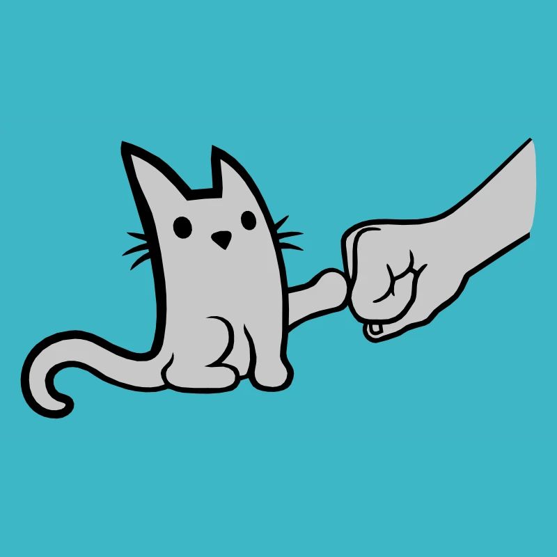 Fist Pump Brofist Katze