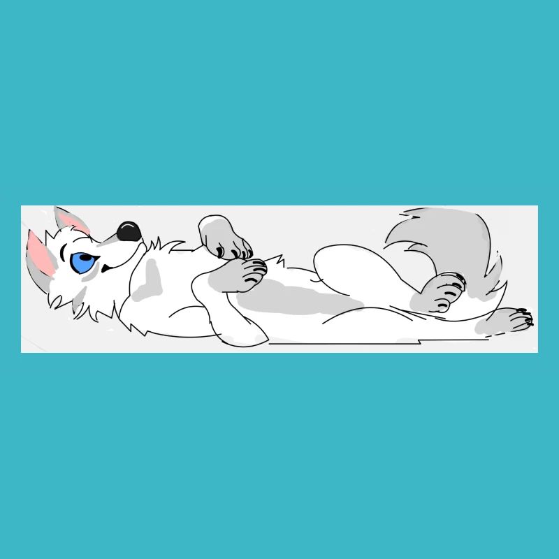 Wolf lying on the jerk