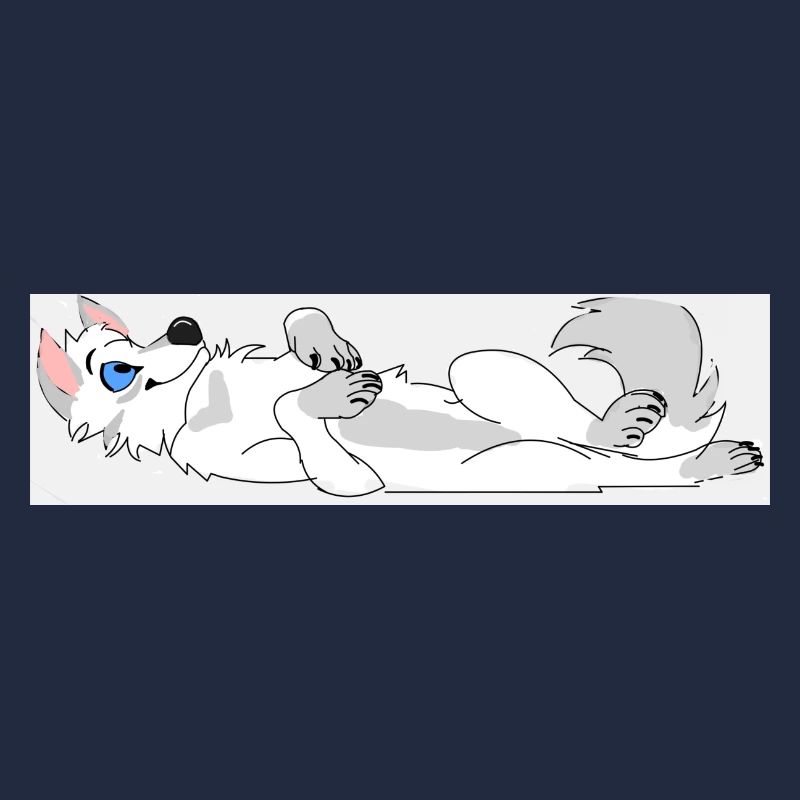 Loup allongé sur la secousse