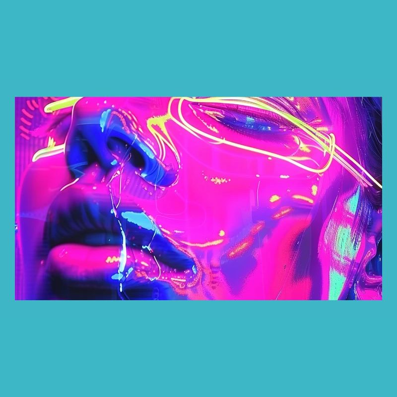 Visage néo-expressionniste