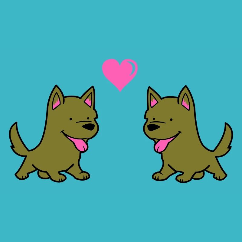 Amour comique de chien