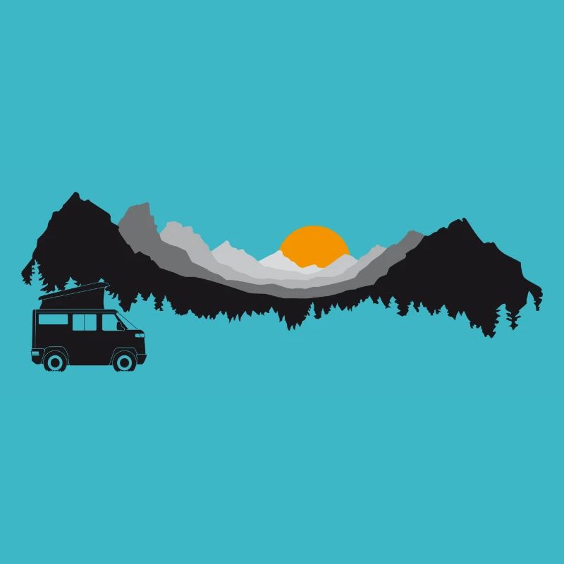 Camping in den Bergen