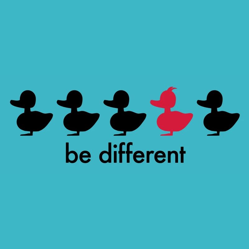 be different Ente Entchen Irokese Schnabel Punk