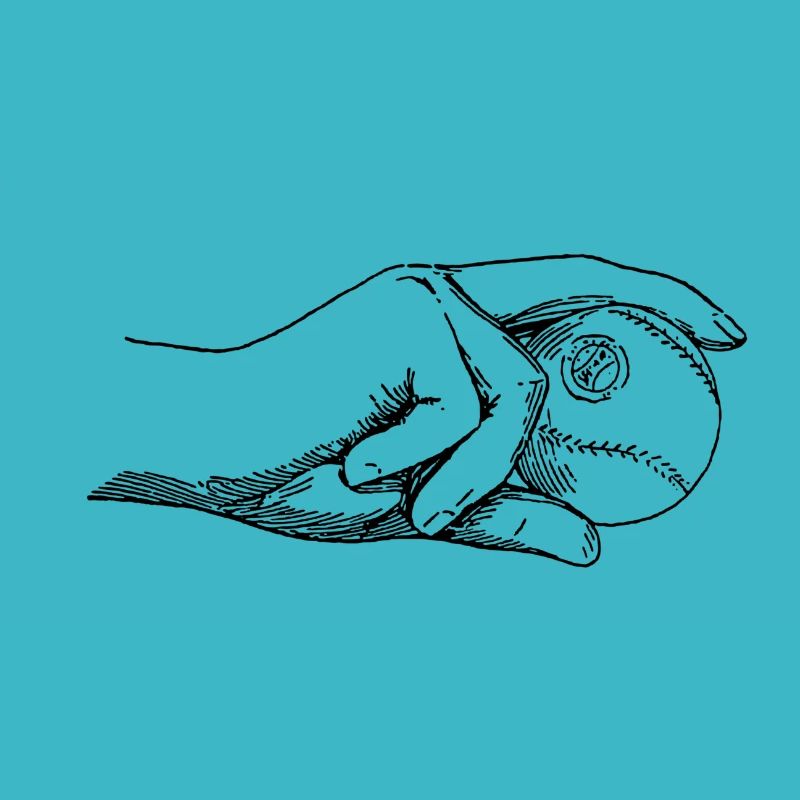 Hand mit Baseball