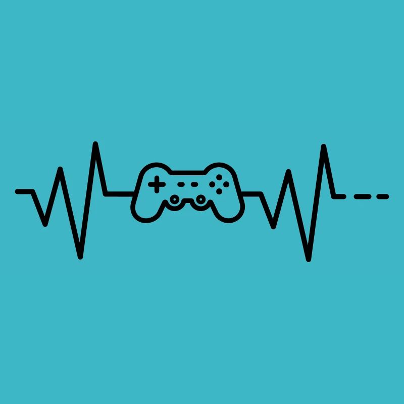 Heartbeat Gaming / Gamer / Conroller / Gamepad