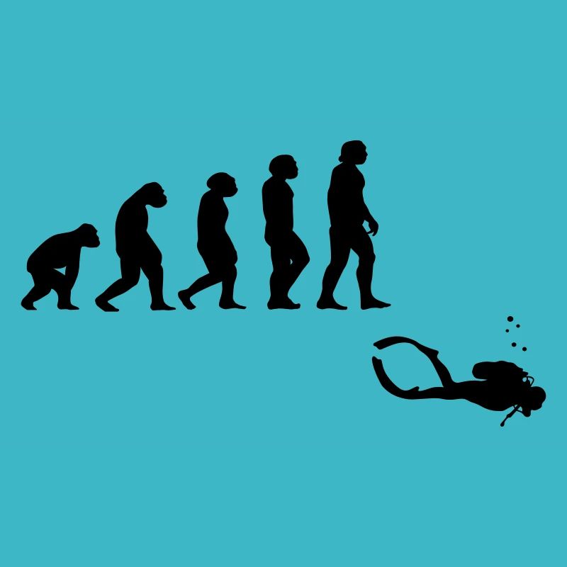 Evolution Tauchen mit Gerät