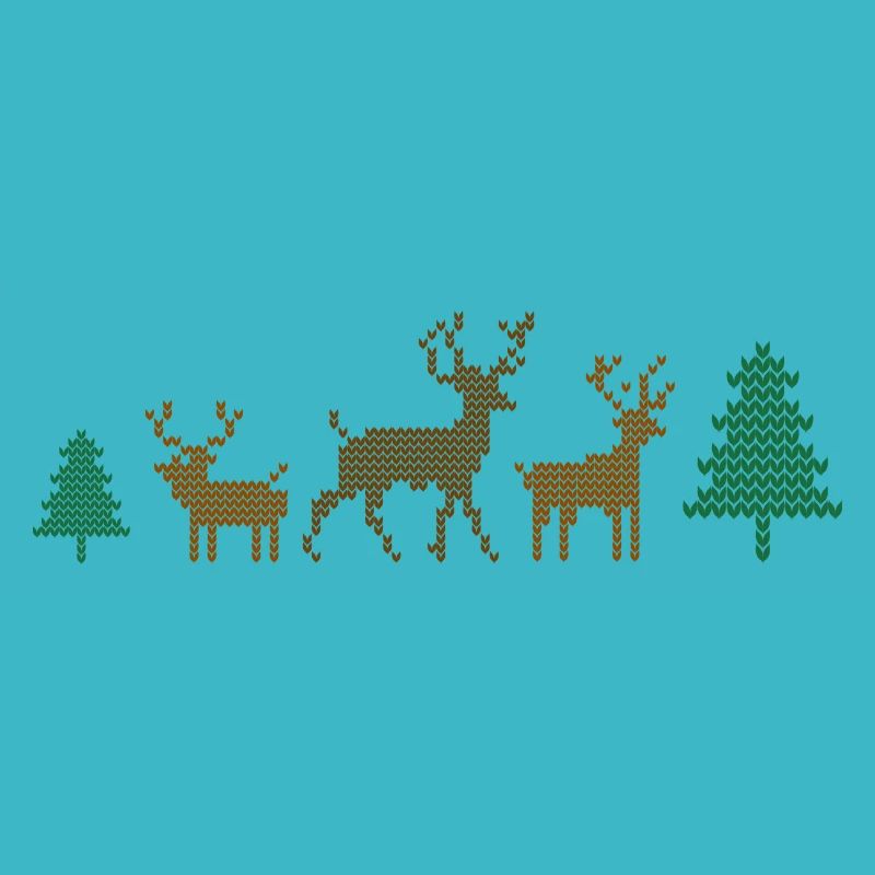 Funny Christmas in the forest