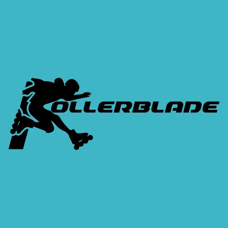 rollerblader silhouette black