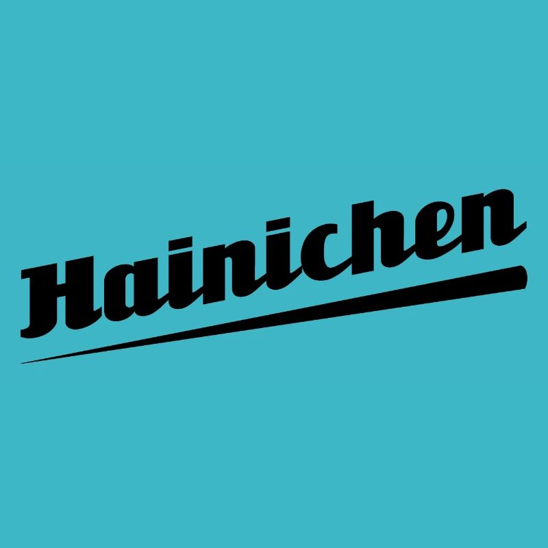 Hainichen - Conception de texte avec des noms de villes