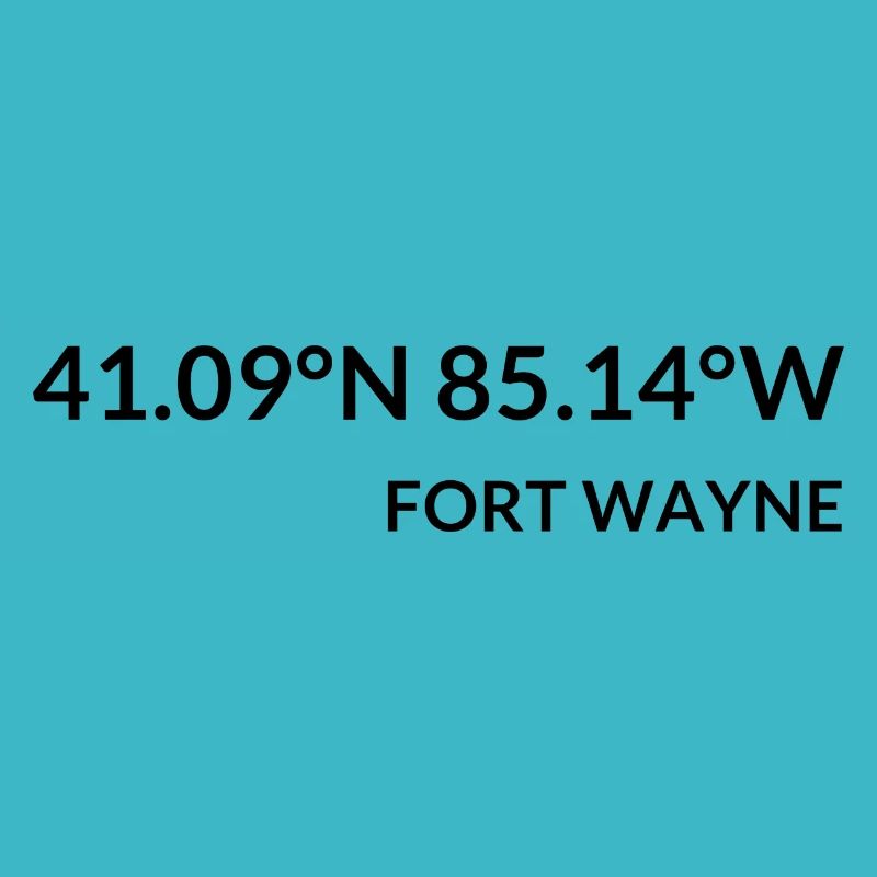 Fort Wayne, Indiana, USA Coordinates