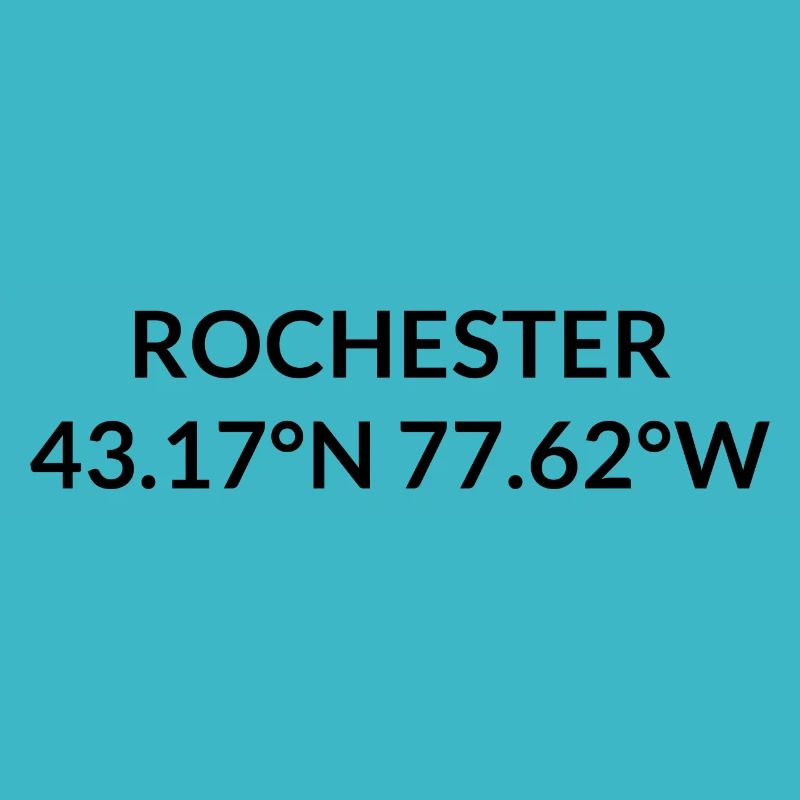Rochester, New York, USA Coordinates