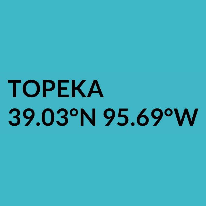 Topeka, Kansas, USA Coordinates