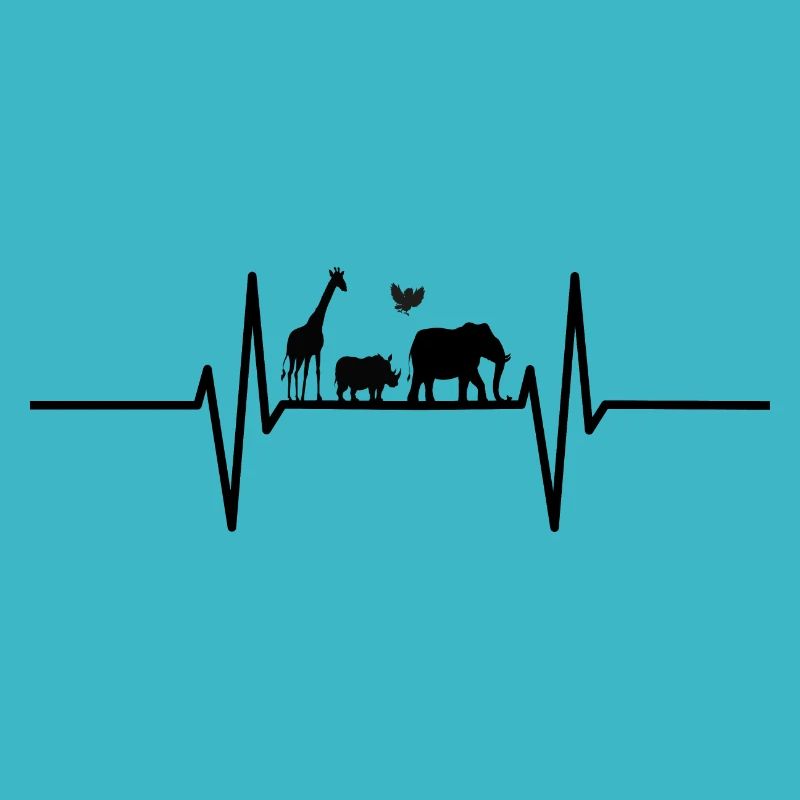 Heartbeat with wild animals