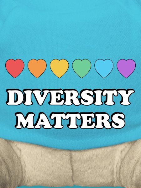 Diversity Matters Rainbow Hearts