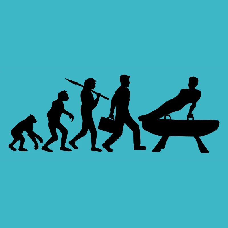 silhouette silhouette évolution homme sur pommeau