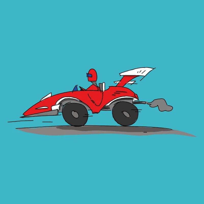 Rotes Rennauto