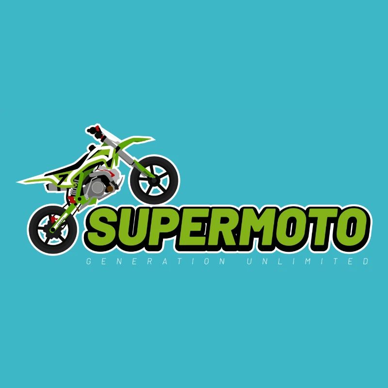 Supermoto lettering white