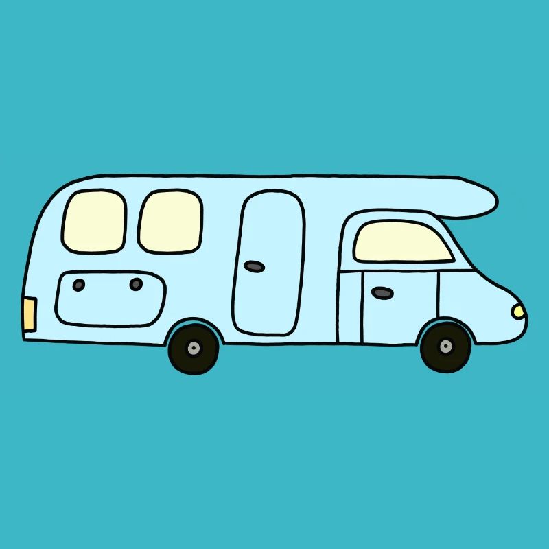 Camper hellblau