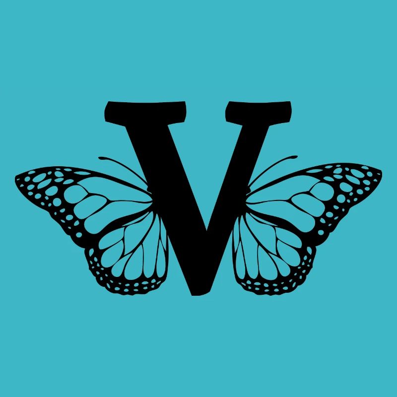 lettre v papillon