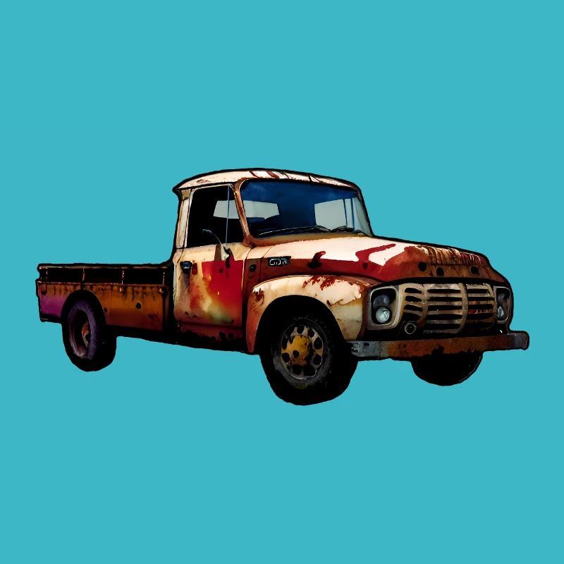 Camionnette rouillée