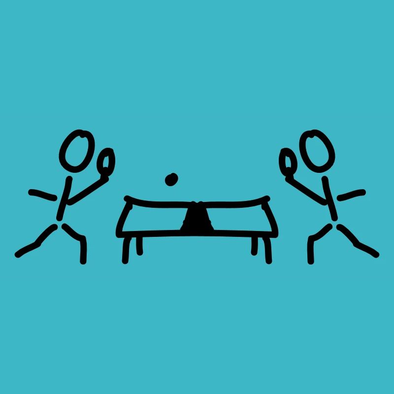 Table tennis table and rackets