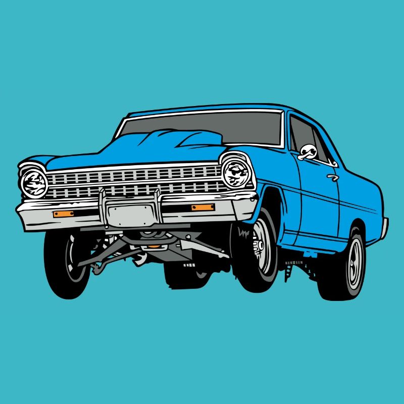 dragster blue