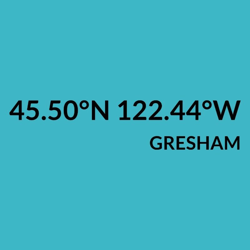 Coordonnées de Gresham, Oregon, États-Unis