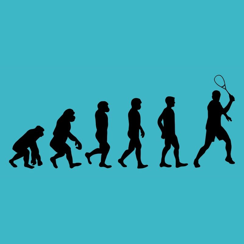 Evolution Squash Sport Squashspieler Geschenk