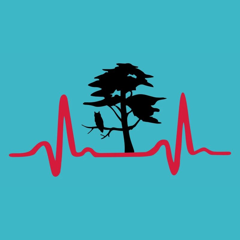 Baum mit Herzschlag, Natur EKG