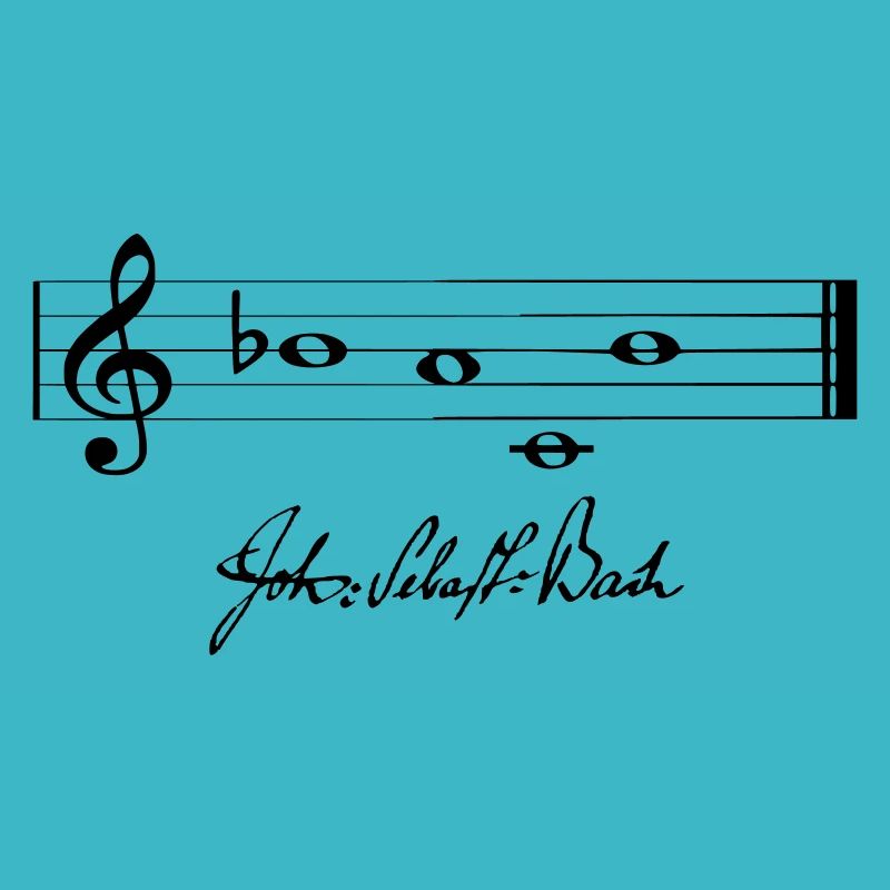 Notes de musique: «BACH»