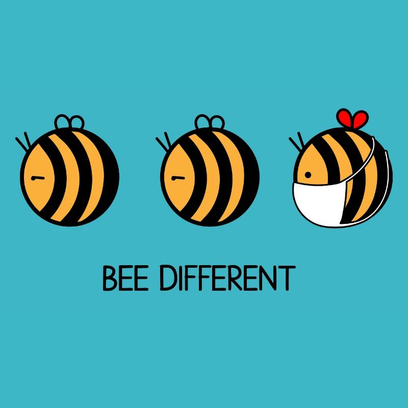 Bee Different geschenkidee Honig Spruch