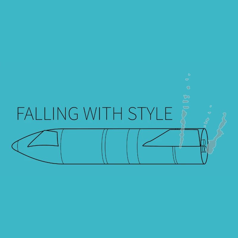 Starship Falling mit Stil
