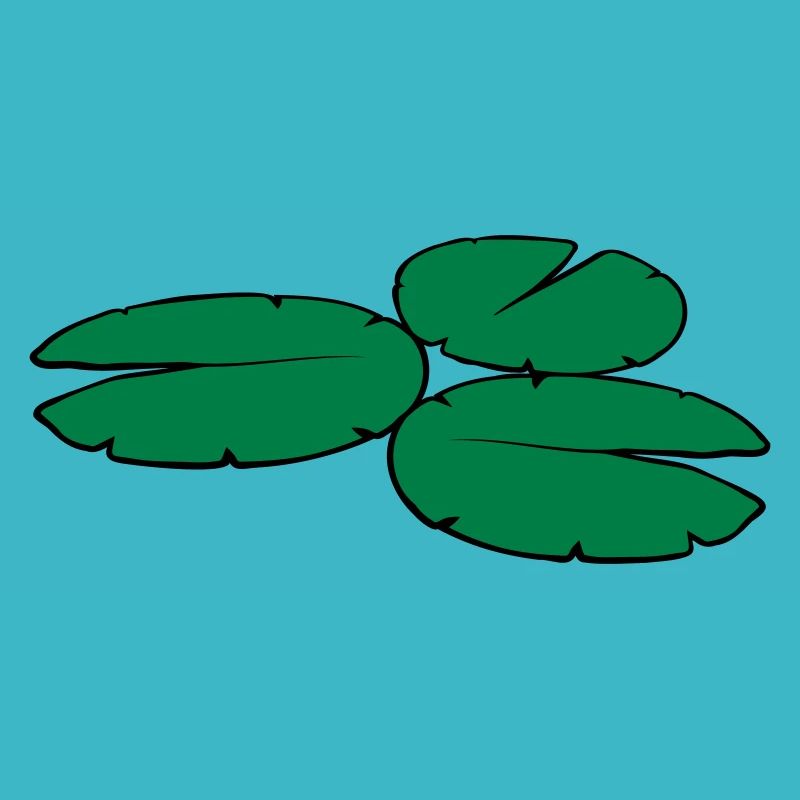 3 feuilles de nénuphar