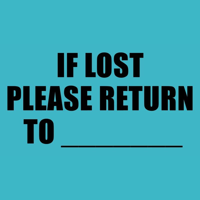 if lost please return to