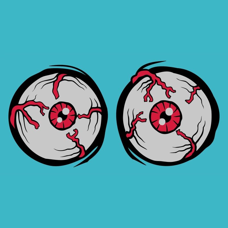 Crazy Horror Monster Augen