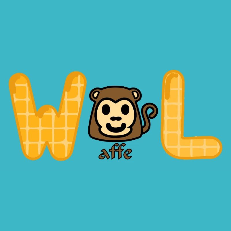 Waffel - Affe - Wortspiel