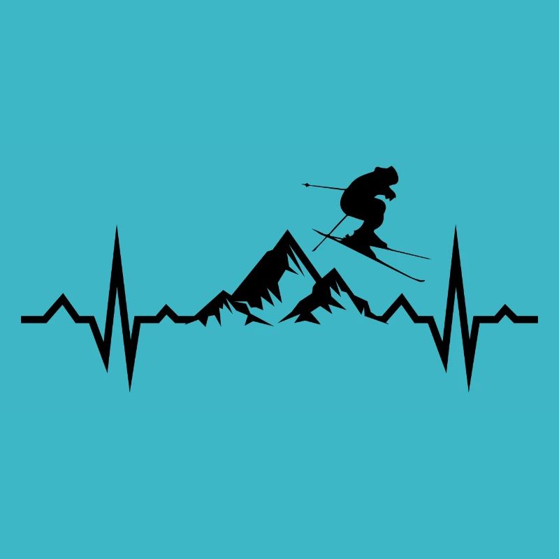 Skiing skiing ski motif for skiers